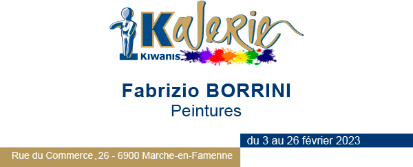 kalerie.be Invitation Kalerie Fabrizio Borrini